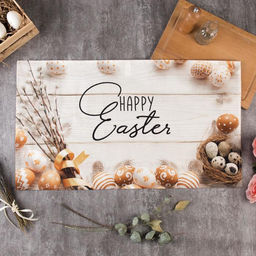 Полотенце Этель Happy Easter 40х73 см, 100% хл, саржа 190 гр/м2