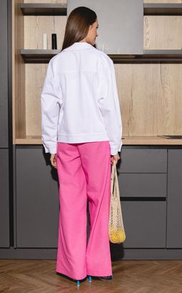 Костюм AURA 9141-164 белый + розовый  фото 3