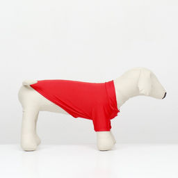 Футболка-поло для животных, XL (ДС 40, ОГ 50, ОШ 33 см), красная - Simaland фото 2