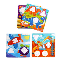 Конструктор Болты и гайки, 10 карточек, транспорт - Unicon фото 8