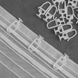 Цена за 3 шт. Крючок для штор, гвоздик с замком, d=11×25×12 мм, 20 шт., белый