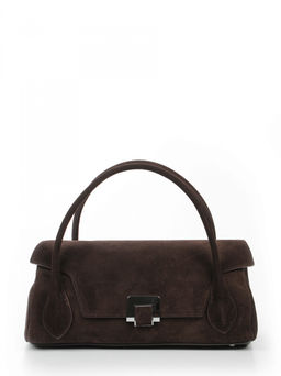 LACCOMA сумка Y9586F-коричневый натуральная замша, натуральная кожа полиэстер