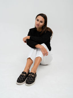 Лоферы туфли 172.1841be.Черный гуччи