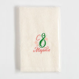 Полотенце махровое Этель. С 8 Марта, 35?50 см, хлопок 100%, бежевое