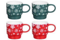 Набор 4 кружек 350 мл 13,5*9*8,5 см на металлической подставке - Elan gallery фото 6