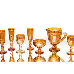 Кувшин для воды Magistro «Ла-Манш», 1,1 л, 14×20 см, стекло, цвет янтарный