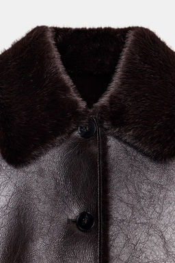 REVERSIBLE DOUBLE-FACED FAUX LEATHER JACKET - Zara фото 22