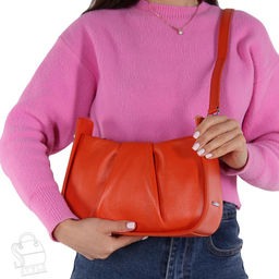 Сумка женская кожаная 98086 orange Velina Fabbianno-Safenta/30 в Новосибирске