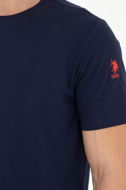 Мужская темно-синяя базовая футболка - U.s. polo assn фото 7