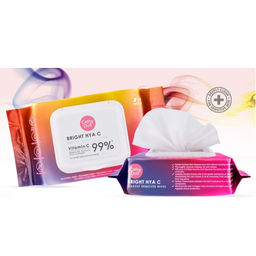 Салфетки Влажные для Снятия Макияжа с Витамином С и Гиалуроновой Кислотой CATHY DOLL, 30 шт/уп