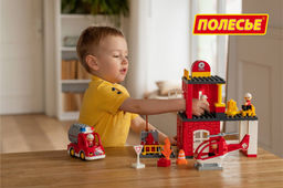 Конструктор Макси - Пожарная станция (64 элемента) (в коробке) - Полесье фото 12