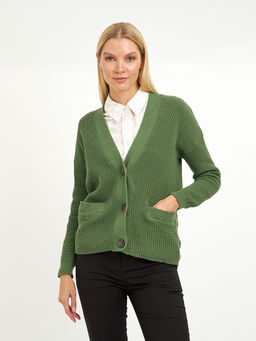 кардиган женский из хлопка с крупными пуговицами - Glenfield фото 9