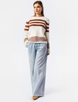 Джемпер крупной вязки из хлопка - Vilatte фото 8