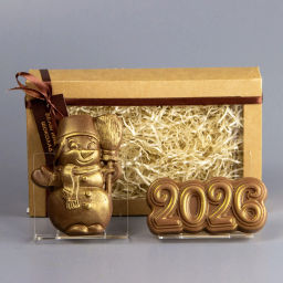 Шоколадные фигурки Снеговик 1 и 2026 (1)
