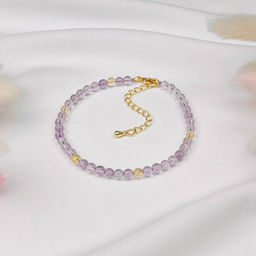 Браслет из Аметиста и Цитрина - Радуга самоцветов фото 2