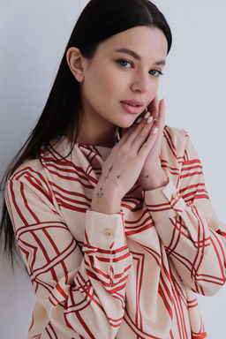 12012 Блуза с драпировкой - Martichelli фото 9