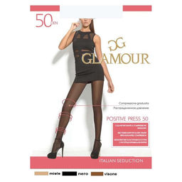 Колготки женские GLAMOUR Positive Press 50 цвет чёрный (nero), р-р 2