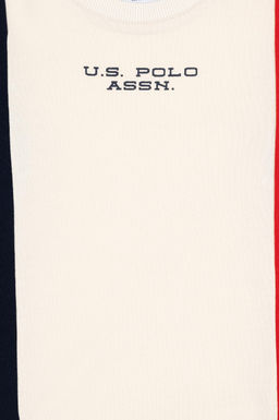 Кремовый свитшот с круглым вырезом для мальчиков - U.s. polo assn фото 3