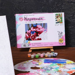 Картина по номерам на холсте с подрамником Мопс 20х30 см - Школа талантов фото 3