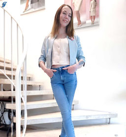 Кожаная куртка, мятная - Linea tesini фото 7