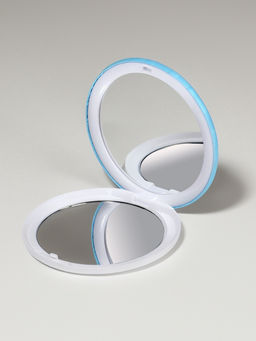 Цена за 3 шт. Зеркало складное «Деревья», d=7.5 см, с увеличением х2, голубой/красный