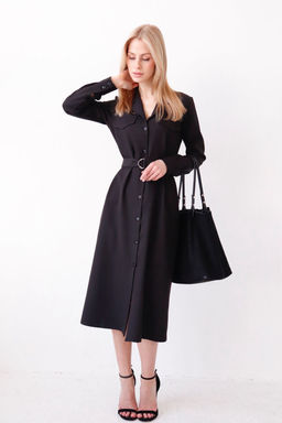 Платье-рубашка с английским воротником - Martichelli фото 224