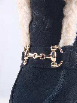 Ботинки EDART 307. PODYUM141 bl. черная замша/мех - Ed'art фото 4