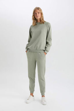 Regular Fit Jogger Esofman Alt? Basic Duz Beli Lastikli Bagc?kl? Cepli - Defacto фото 9