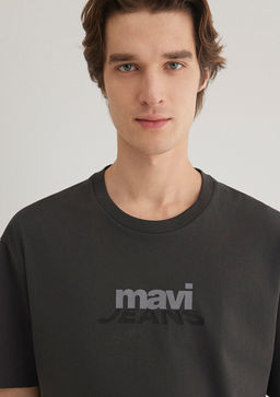 Mavi Logo Bask?l? Antrasit Tisort  фото 5
