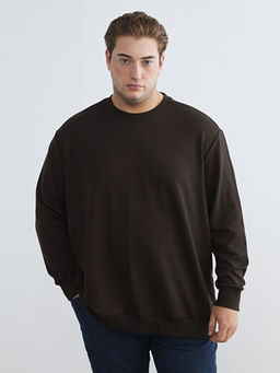 Bisiklet Yaka Erkek Sweatshirt