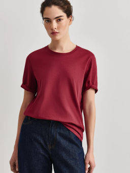 Футболка прямого кроя из хлопка REGULAR0826-73 / Zarina  фото 8