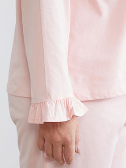 G?mlek Yaka Kad?n Pijama Tak?m?