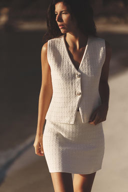 TEXTURED KNIT WAISTCOAT - Zara фото 11