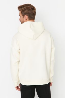 TRENDYOL MAN Kiremit Oversize/Genis Kesim Kapusonlu Ici Polar/S?cak Tutan Pamuk Unisex Sweatshirt TMNAW22SW1462 - Trendyolmilla фото 6