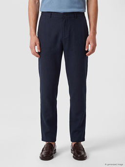 Regular Fit %100 Keten Erkek Pantolon