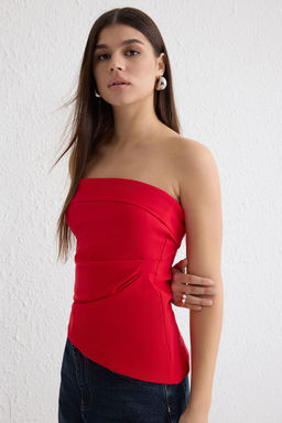 Trendyolmilla Siyah Dokuma Bluz TWOSS25BZ00172 фото 6