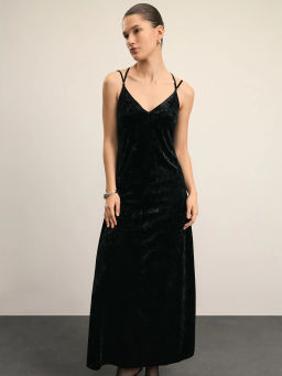 Платье миди с открытыми плечами / Zarina  фото 2