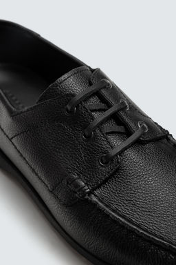LEATHER DECK SHOES - Zara фото 7