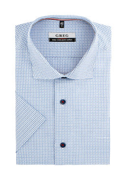Сорочка мужская короткий рукав GREG 125/101/3314/Z/1p  фото 2