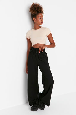 Siyah Genis Paca Ince Orme Spor Esofman Alt? TWOAW22EA0053 - Trendyolmilla фото 4