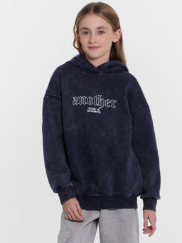 Худи для девочек серое с принтом - Mark formelle фото 2