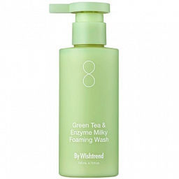 By Wishtrend Green Tea & Enzyme Milky Foaming Wash, 140ml - Энзимное средство для умывания с зелёным чаем