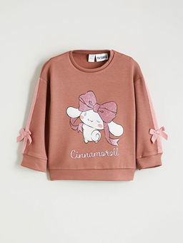 Cinnomoroll Bask?l? K?z ?ocuk Sweatshirt ve E?ofman Alt
