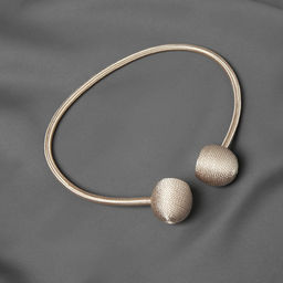 Цена за 3 шт. Подхват для штор Шарики, d = 3 см, 40 см, цвет молочный - Арт узор фото 2