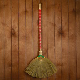 Метла "Сатива" бамбук 40х5,5х10 см , микс