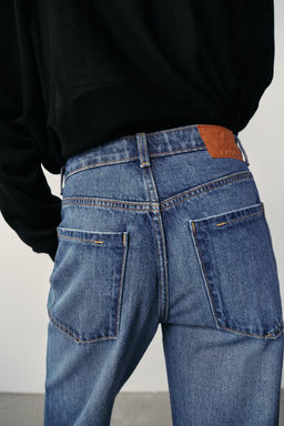 JEANS Z1975 REGULAR TIRO ALTO LONG LENGTH / Azul - Zara фото 8
