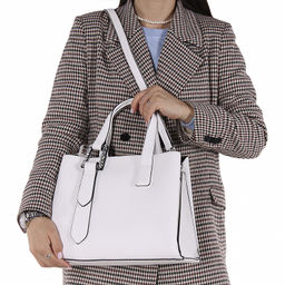 Сумка 593372 white Velina Fabbiana-Safenta