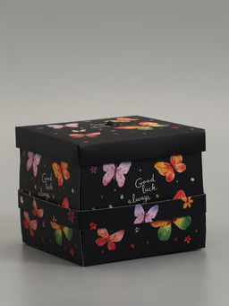 Коробка подарочная "Бабочки, Всегда" 14,5 х 14,5 х 12,7 см