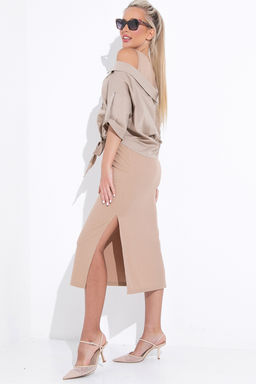 Платье Морской бриз (бежевый) - Эльза фото 13