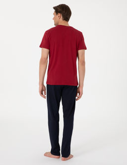 Bordo K_sakol Pijama Tak_m_